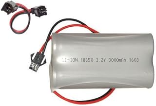 3.2V 3000 mAh LiFeP04 Battery Pack for Gama Sonic Solar Lights (Includes Male Adapter)
