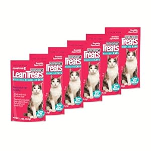 Nutrisential Lean Treats for Cats – Soft Cat Treats for Small, Medium, Large Cats – Nutritional Low Fat Bite Size Feline Treats – Chicken Flavor – 6 Pack – 3.5oz
