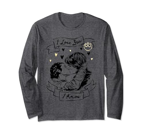 T-shirt Star Wars Han & Leia Love fini le vêtement fade pour la Saint-Valentin
