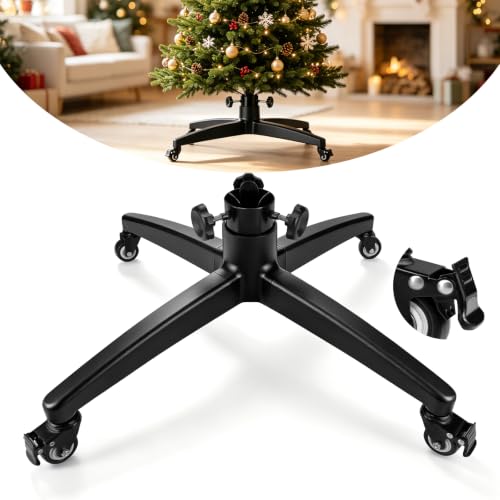 Rolling Christmas Tree Stand with Wheels for Up to 12 FT Artificial Trees