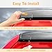 2 PCS Car Roof Gutter ABS Anti-Scratch Wear-Resistant Environmentally Friendly Soft Rubber Roof Rain Diverter Modification Accessories for Jeep Wrangler JK JL 2018-2022