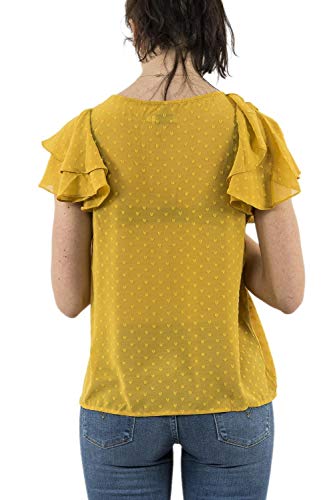 Molly Bracken Tee Shirt la233e19 Jaune S – vue 4
