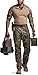 CQR Men's Tactical Pants, Water Resistant Ripstop Cargo Pants, Lightweight EDC Work Hiking Pants, Outdoor Apparel, Duratex Mag Pocket Hunting Camo, 32W x 30L