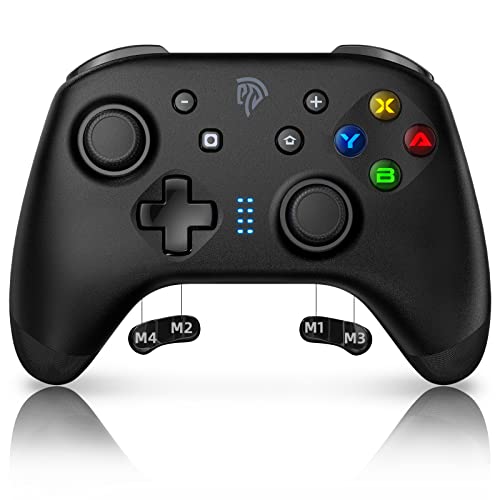 EasySMX 9124 Manettes Switch Android IOS PC Steam Manettes Switch Pro sans Fil avec Boutons Programmables Controller Gamepad Joystick pour Smartphones Tablettes Android et iOS iPhone iPad Noir