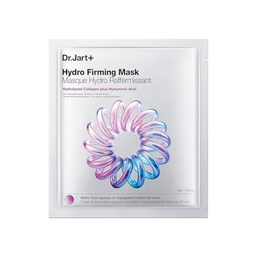 Dr.Jart+ Hydro Firming Korean Face Mask with Collagen and Hyaluronic Acid | Korean Skin Care - 4 Pack