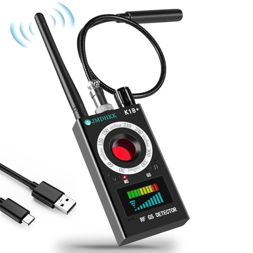 JMDHKK Multifunktionaler Privatschutz: Verborgene Kamera Detektor, Magnetischer GPS-Tracker Finder, Abhörgerät Scanner für Hotels, Ferienwohnungen, Autos, Büros