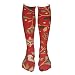 Produktbild Atmungsaktive Sportsocken mit roten Weihnachtsstrümpfen, knielang