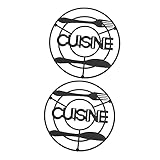 Dessous de verre pratiques : matériau inodore et sûr avec un design simple et élégant pour plus de faveur à vos plats, sets de table créatifs
