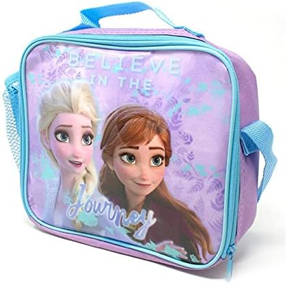 Frozen Children's Character Insulated Lunch Bag with Shoulder Strap & Mesh Side Pocket, Medium
