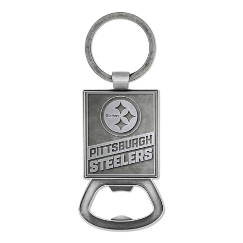 Rico Industries NFL Football Pittsburgh Steelers Pewter Style Bottle Opener