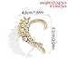 Kenfery Gothic Rhinestones Ear Cuff Wrap Non-piercing Retro Cartilage Hip Hop Ear Cimbers Fake Clip on Earrings Punk Ear Clip Jewelry Fake Piercings for Woman (Style Gold 1)