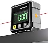 Digitaler Winkelsucher, 4-seitig Starke Magnetische Winkellehre, Digitale Wasserwaage Box, Magnetische Tischsäge Winkelsucher Werkzeug, Magnetische Basis Level Box Winkelsucher Nivellierbox zum
