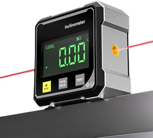 CelestiMingle Digitaler Winkelmesser 4-seitig Magnetisch, Digitale Wasserwaage mit LED-Anzeige, USB Wiederaufladbar Neigungsmesser, ±0,2° Präzision Inklinometer für BAU, Maschinen, DIY Arbeiten (A) CelestiMingle Digitaler Winkelmesser 4-seitig Magnetisch, Digitale Wasserwaage mit LED-Anzeige, USB Wiederaufladbar Neigungsmesser, ±0,2° Präzision Inklinometer für BAU, Maschinen, DIY Arbeiten (A)