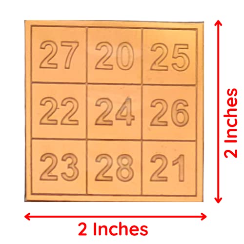 Ancientlys-Kuber-Card-of-Abundance-for-Wallet-Kuber-Yantra-Numbers-Small-2-Inch-X-2-Inch-Copper-Yantra-Brown-Colour-1-Piece