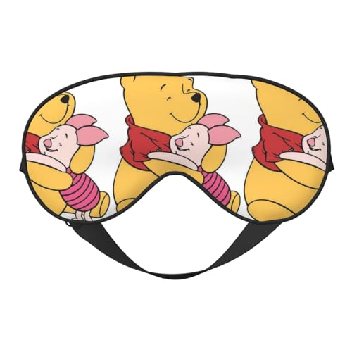 くまのプーさん 睡眠用 遮光 目隠し 可愛い 安眠 快眠 軽量 キャラクターズ グッズ ポーチ付き ケース付き 自由調整可能 子供 男の子 女の子 ds112