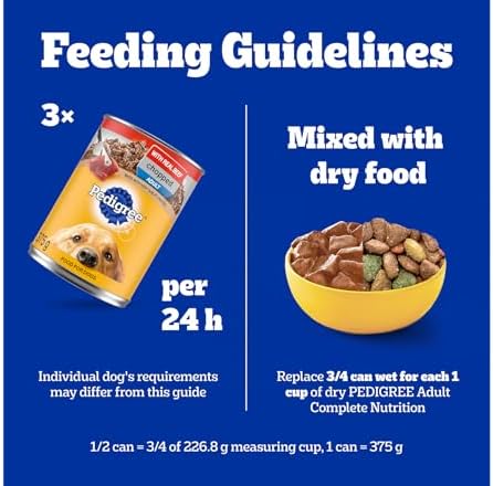 PEDIGREE CHOPPED Ground Adult Soft Wet Dog Food – With Real Beef - 12x 375g (13 oz) Cans — view 9
