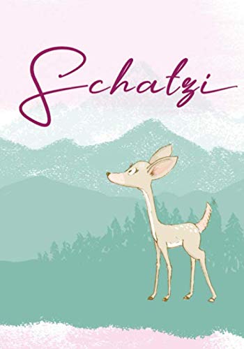 SCHATZI: Romantisches Notizbuch, 110 seitiges Journal, liniert, perfekt Valentinstag Geschenk