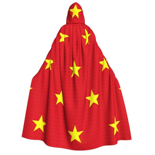 Cape drapeau vietnamien costume sorcière idéal pour vos soirées cosplay de carnaval