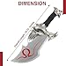 Armory Replicas™ - Blades of Chaos Kratos Twin Blade Set with Real Metal - Perfect for God of War Enthusiasts and Cosplay - Includes Display Plaque