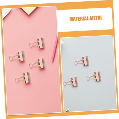 Pinces à papier or rose clips bureau multifonctions organisation documents scrapbooking