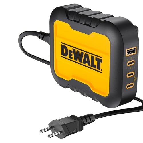 Chargeur USB C Multiport DEWALT 100W Haute Puissance avec Câble Rallongé pour Chantier