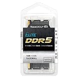 TEAMGROUP Elite SODIMM DDR5 16 GB 5600 MHz (PC5-44800) CL46 Non-ECC niebuforowany 1,1 V 1Rx8 pojedyncza ranga 262-pinowy moduł pamięci laptopa RAM - TED516G5600C46A-S01