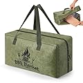 Bulyoou BBQ Blanket for Resting Meat Insulated Meat Resting Bag with Dual Zipper and Handle Reusable Thicker Insulated Aluminum Foil Meat Resting Bag for BBQ Smokers and Grilling (Green)
