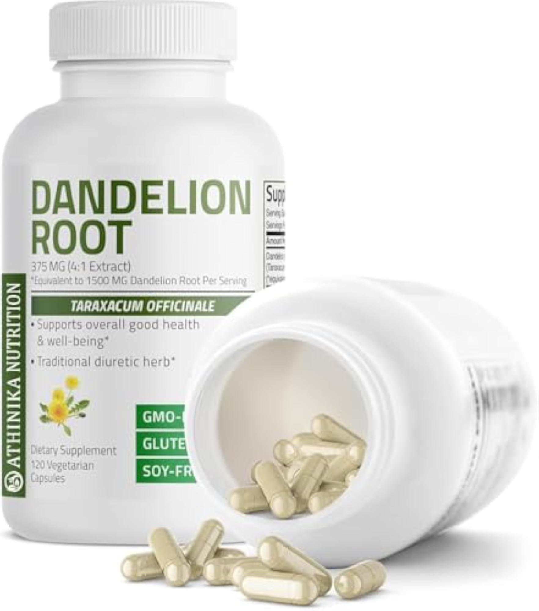 Dandelion Root High Potency Supplement, 120 Vegetarian Capsules