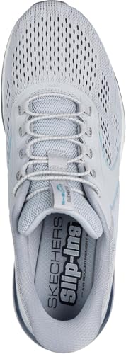 Skechers - Mens Skech-Air Element 2.0 - Sairo Slip On Shoes, Color Gray/Blue, Size: 8 M US2