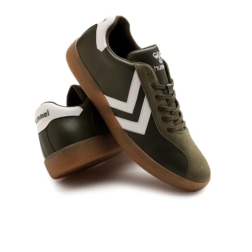 Image of hummel Classic Triumph Casual Suede Sneaker for Men Lightweight with Synthetic Suede Enhanced Comfort Cushioned Insole and Slip-Resistance Work and Play Business Casual Shoes