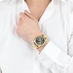 s.Oliver Armbanduhr Herren Chronograph Analog, mit Edelstahl Armband, 3 bar Wasserdicht, Kommt in Uhren Geschenk Box – Bild 2