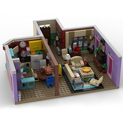 Spide 894 Teile Friends-Monicas Zimmer Bausteine Modellbausatz, Die Fernsehserie MOC Bausteine Spielzeug, Kompatibel mit… – Bild 3