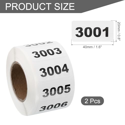 Étiquettes étanches et numérotées de 3001 à 4000 pour la classification - 2