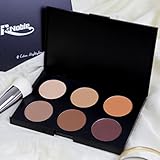 R Noble Contour Palette, Highlighter & Matte- Bronzer & Highlighter Kit & Makeup, 6 Color, Powder Concealer + Contour + Corrective Powder