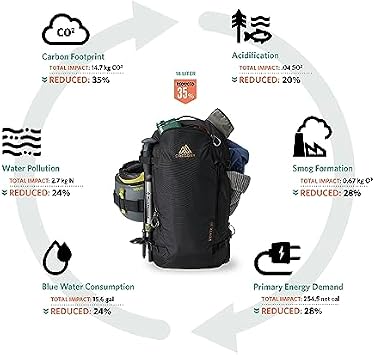 Gregory Verte 18L Unisex Skiing & Snowboarding Backpack, Carry Skis, Snowboard, Insulated Hydration Sleevee For Water Bladders (Reservoir Not Included), Small/Medium, Coyote Midnight
