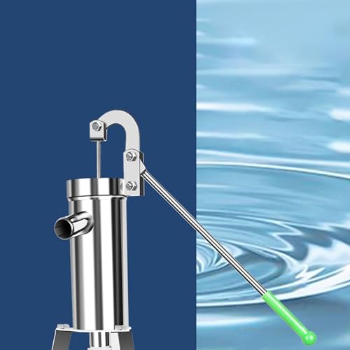 Pompe à eau manuelle pour puits robuste en inox portable et facile à utiliser
