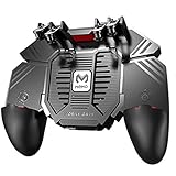 Nützliches Design: Nach längerem Gebrauch sind die Hände nicht leicht müde zu werden. Schnelle Reaktion der Tasten am PUBG Controller. Die Tasten blockieren die Bildschirmansicht nicht und das Bild auf dem Telefon wird weiterhin klar und effektiv wiedergegeben.