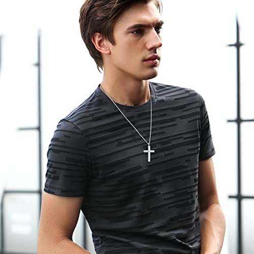 Cross Necklace for Men Women 925 Sterling Silver Crucifix Pendant Christian Jewelry Religious Gifts2