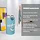 IHOMAGIC Faltbar Wäschekorb 95L, Großer Wäschesammler Wäschetonne Stoff Wäschesack mit Griffe, Handtuchablagekörbe für Hotels - Wäschesortierer Aufbewahrungskorb mit Wash Me Smiley 39x39x79cm (Blau)