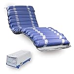 Mobiclinic®, Mobi 2, Materasso antidecubito con motore a compressore, Per piaghe da decubito di grado i e ii, Aria alternata, Marchio europeo, Nylon pvc medicale ignifugo, 20 celle, Colore blu