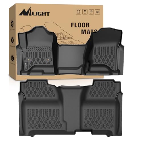 Image of Nilight Floor Mat for Chevy Silverado GMC Sierra 1500 Crew Cab 2014-2018