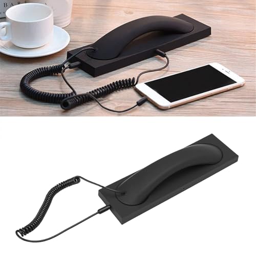 Auricular de teléfono retro Tipo C con cable de manija para videoconferencias y llamadas 6