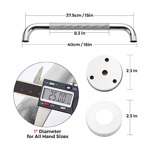 image for Ravinte Hardware Grab Bars for Shower, 2 Pack 16-Inch Anti Slip Shower