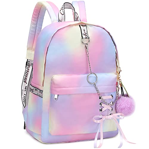 Spotted Tiger School Backpack for Girls Backpack School Bag Bookbag Cute Travel Backpack School Backpacks for Teens Girls Women (Pink)3