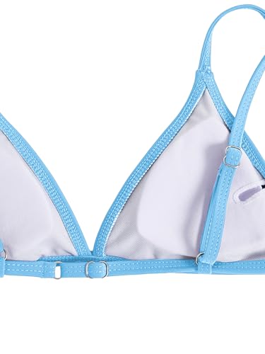 Image of SHENHE Girl's 3 Piece Swimsuits Cute Spaghetti Strap Triangle Bikini with Ditsy Floral Cover Up Teen Bathing Suits