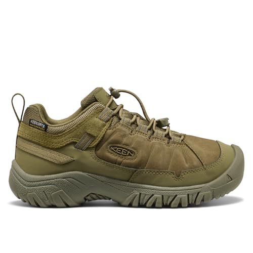 KEEN Unisex-Child Targhee 4 Low Height Durable Comfortable Waterproof Hiking Shoes, Martini Olive, 1 by KEEN - Used condition - Image 2