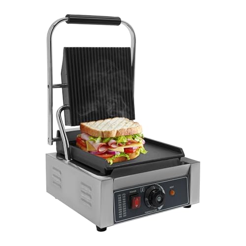 Commercial Panini Press Grill 1800W