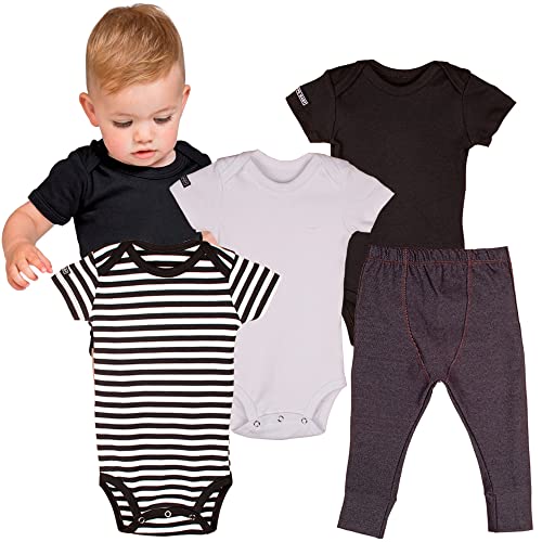 Roupa De Bebe Body Toque Nuvem Manga Longa Curta Kit Verão 100% algodão Premium (12 Meses (9-12 M),
