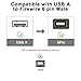 MEIRIYFA Firewire 1394 6 Pin to USB Adapter Cable, Firewire IEEE 1394 6 Pin Male to USB 2.0 Type A Male Data Transfer Converter for Printer Scanner Hard Disk,Not Support Disk Drive/Sound Card-1.8M