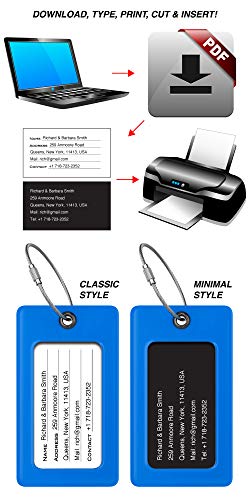 Luggage Tags Tufftaag, Business Card Holder, Suitcase Labels, Travel Accessories #TOP4